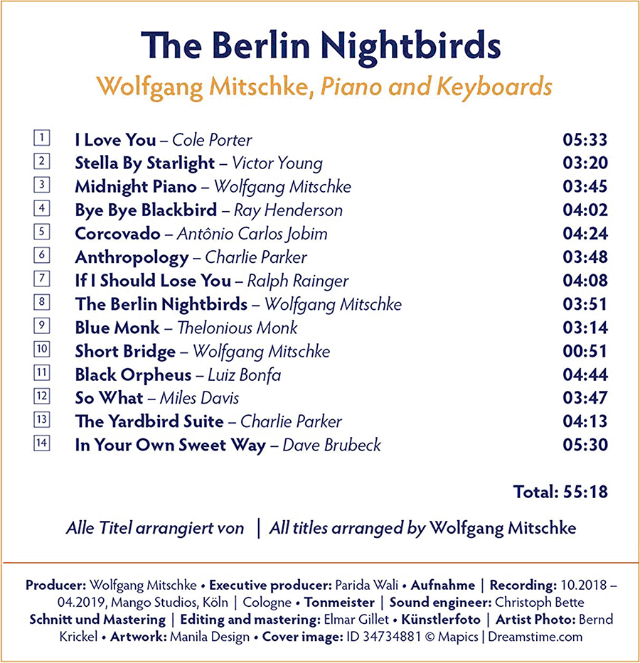 Berlin Nightbirds von Wolfgang Mitschke - Rückseite
